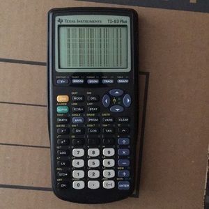 TI-83 Plus Calculator (Lines when you turn on)